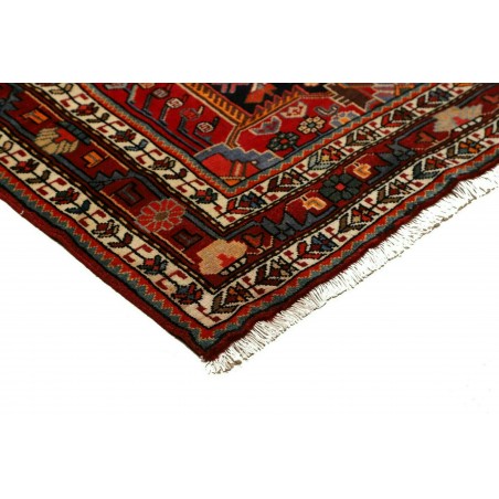 Tappeto Hamadan Persia grigio marrone 133x210