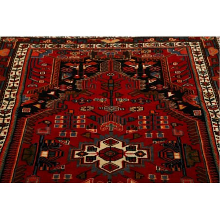 Tappeto Hamadan Persia grigio marrone 133x210