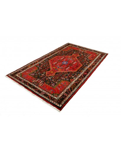 Tappeto Hamadan Persia marrone giallo 137x225