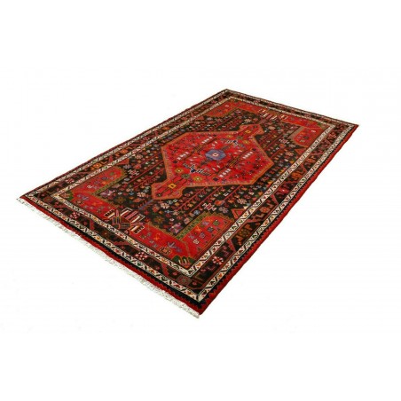Tappeto Hamadan Persia marrone giallo 137x225