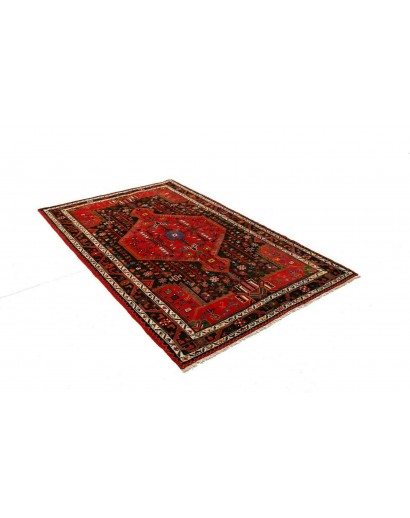 Tappeto Hamadan Persia marrone giallo 137x225