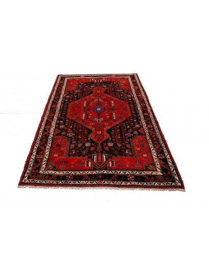 Tappeto Hamadan Persia marrone giallo 137x225