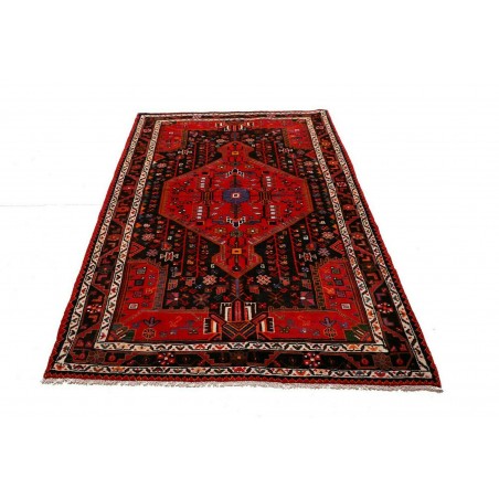 Tappeto Hamadan Persia marrone giallo 137x225