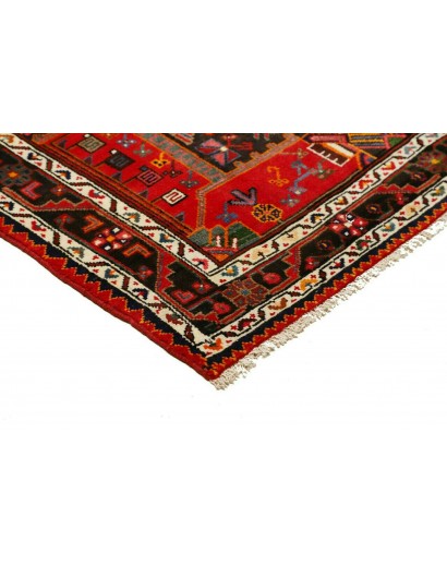 Tappeto Hamadan Persia marrone giallo 137x225