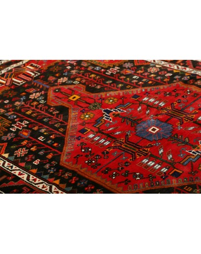 Tappeto Hamadan Persia marrone giallo 137x225