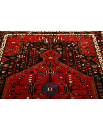 Tappeto Hamadan Persia marrone giallo 137x225