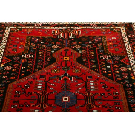 Tappeto Hamadan Persia marrone giallo 137x225
