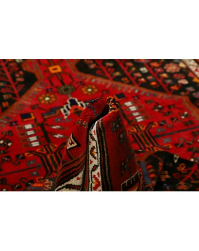 Tappeto Hamadan Persia marrone giallo 137x225