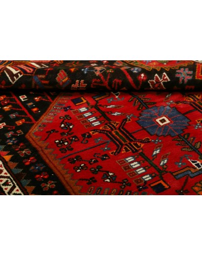 Tappeto Hamadan Persia marrone giallo 137x225