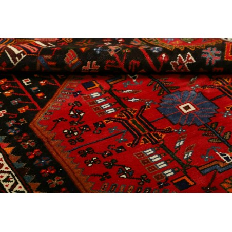 Tappeto Hamadan Persia marrone giallo 137x225