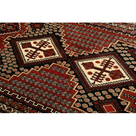 Tappeto Hamadan Persia grigio beige 132x180