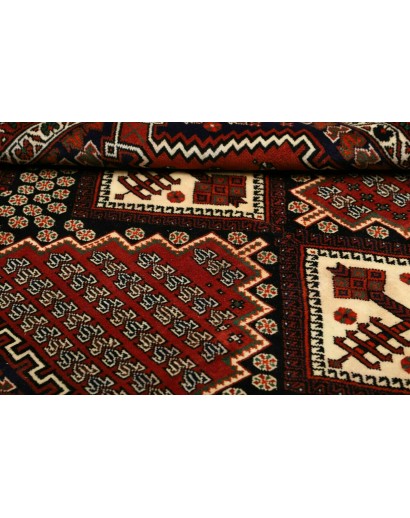 Tappeto Hamadan Persia grigio beige 132x180