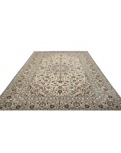 Tappeto Kashan Persia beige grigio 248x358