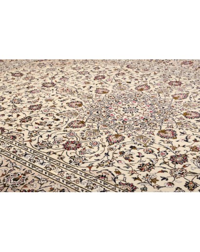 Tappeto Kashan Persia beige grigio 248x358