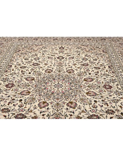 Tappeto Kashan Persia beige grigio 248x358