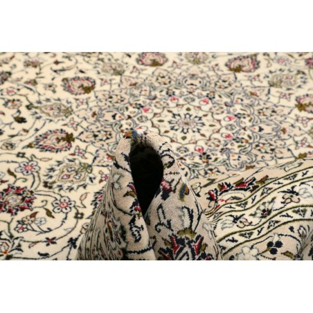 Tappeto Kashan Persia beige grigio 248x358