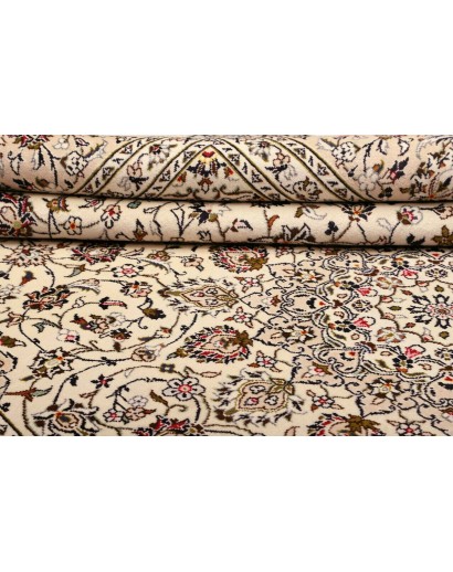 Tappeto Kashan Persia beige grigio 248x358