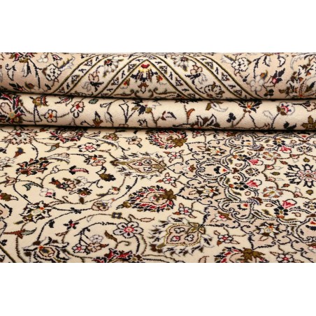 Tappeto Kashan Persia beige grigio 248x358