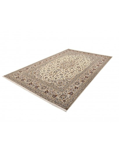 Tappeto Kashan Persia beige grigio 202x305