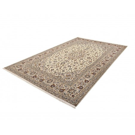 Tappeto Kashan Persia beige grigio 202x305