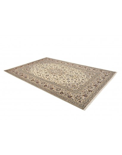 Tappeto Kashan Persia beige grigio 202x305