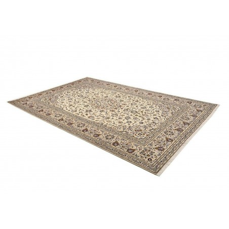 Tappeto Kashan Persia beige grigio 202x305