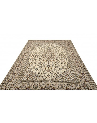 Tappeto Kashan Persia beige grigio 202x305