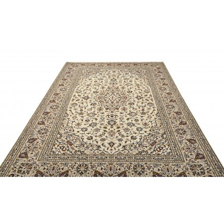 Tappeto Kashan Persia beige grigio 202x305
