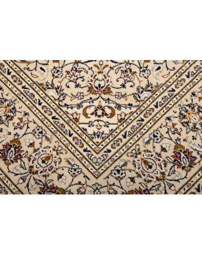 Tappeto Kashan Persia beige grigio 202x305
