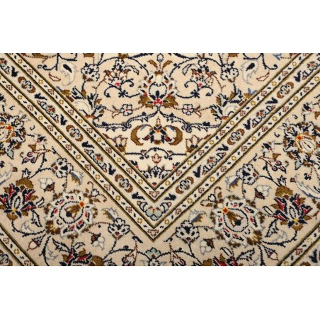 Tappeto Kashan Persia beige grigio 202x305