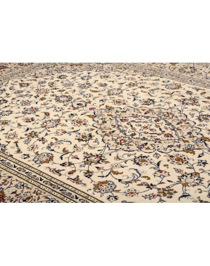 Tappeto Kashan Persia beige grigio 202x305