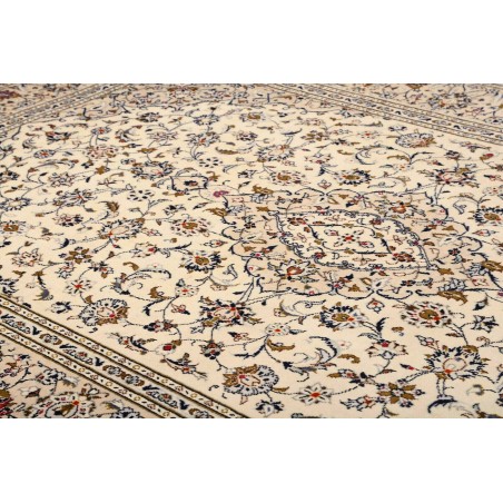 Tappeto Kashan Persia beige grigio 202x305