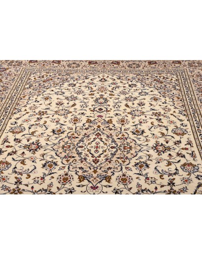 Tappeto Kashan Persia beige grigio 202x305