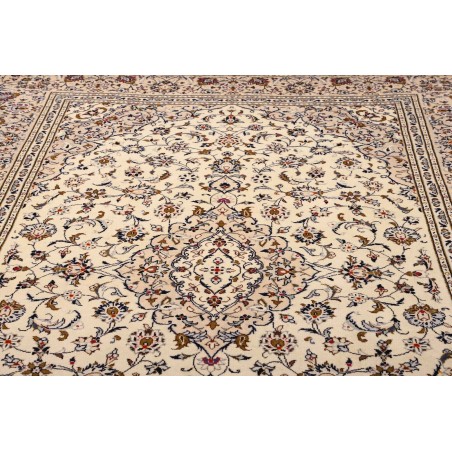 Tappeto Kashan Persia beige grigio 202x305