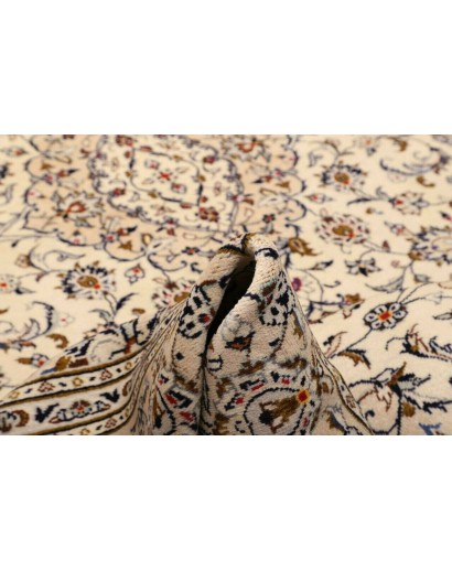 Tappeto Kashan Persia beige grigio 202x305
