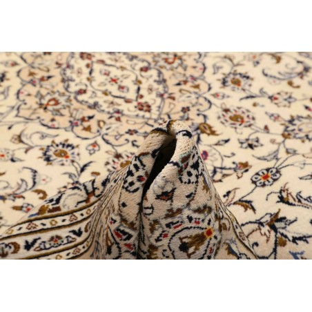 Tappeto Kashan Persia beige grigio 202x305