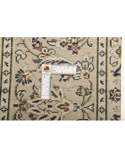 Tappeto Kashan Persia beige grigio 202x305