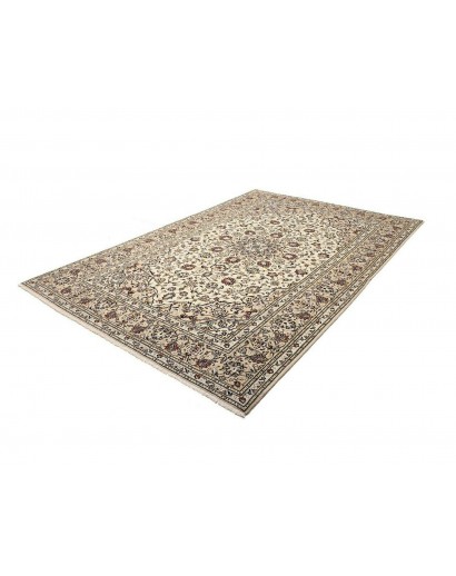 Tappeto Kashan Persia beige grigio 202x298