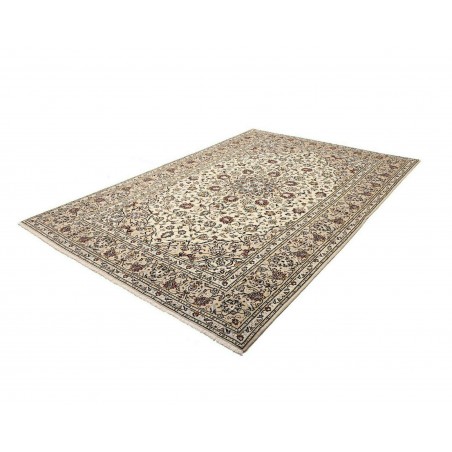 Tappeto Kashan Persia beige grigio 202x298