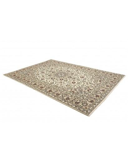 Tappeto Kashan Persia beige grigio 202x298