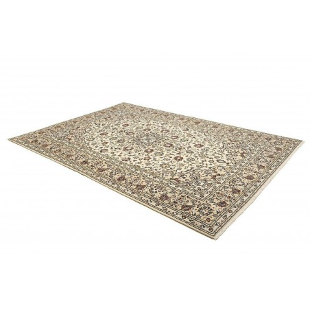 Tappeto Kashan Persia beige grigio 202x298