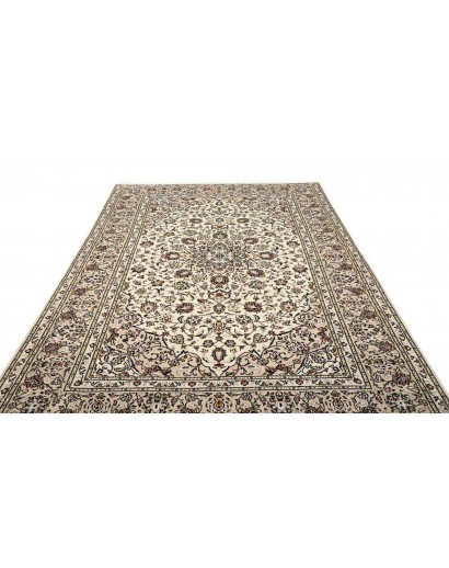 Tappeto Kashan Persia beige grigio 202x298