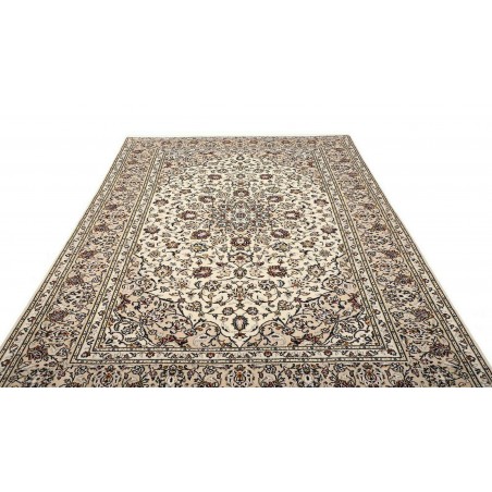 Tappeto Kashan Persia beige grigio 202x298