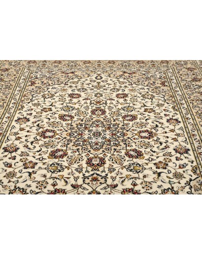 Tappeto Kashan Persia beige grigio 202x298