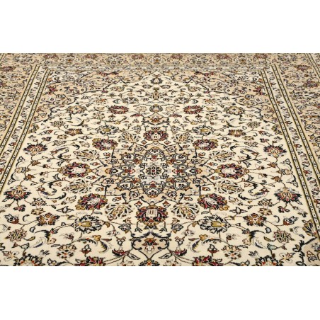 Tappeto Kashan Persia beige grigio 202x298