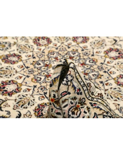 Tappeto Kashan Persia beige grigio 202x298