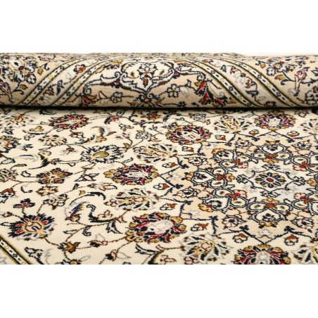 Tappeto Kashan Persia beige grigio 202x298