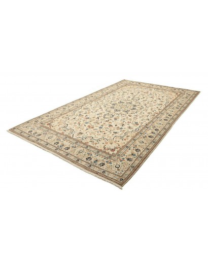 Tappeto Kashan Persia beige grigio 200x312