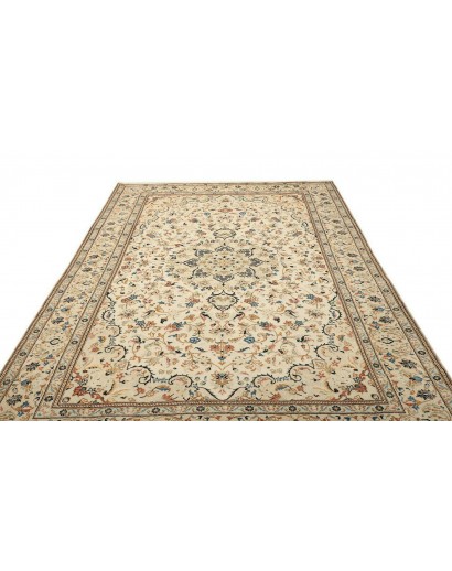 Tappeto Kashan Persia beige grigio 200x312