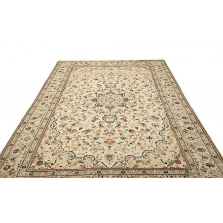 Tappeto Kashan Persia beige grigio 200x312